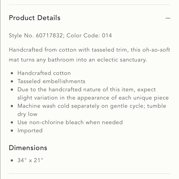 Anthropologie Mindra Bathmat - Picture 4 of 4